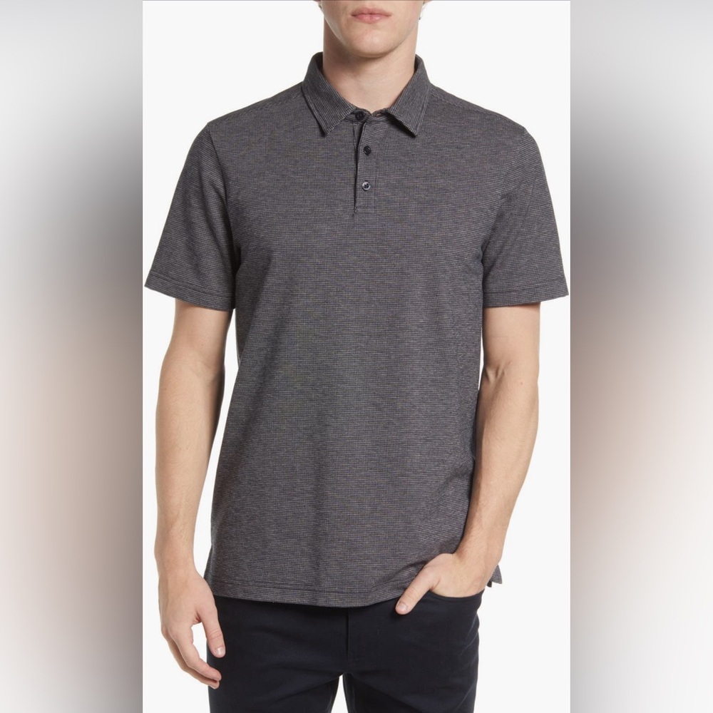 Nordstrom Men’s Tech-Smart Jacquard Cotton Blend Polo sz XL